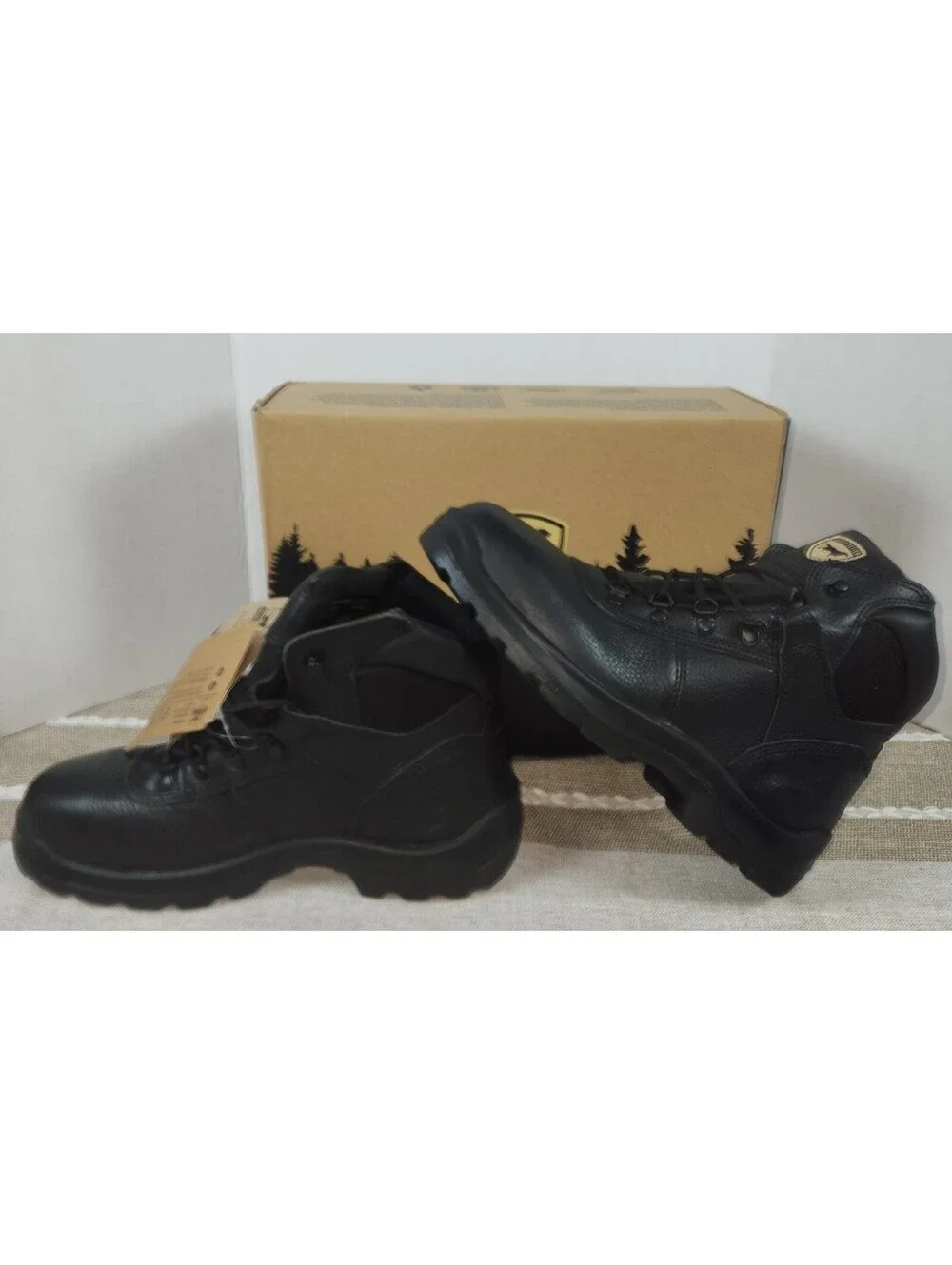 Irish Setter by Red Wing Boots ELY Leather Safety Mens 10.5 D Black Steel Toe